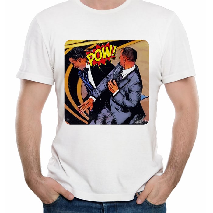 Customistic Pow Will Smith Chris Rock Slap Custom Print Shirt